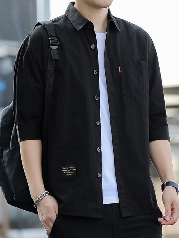 Summer New Men's Mid-Sleeve Lo - đánh giá và giá Summer Clothing For Teens
