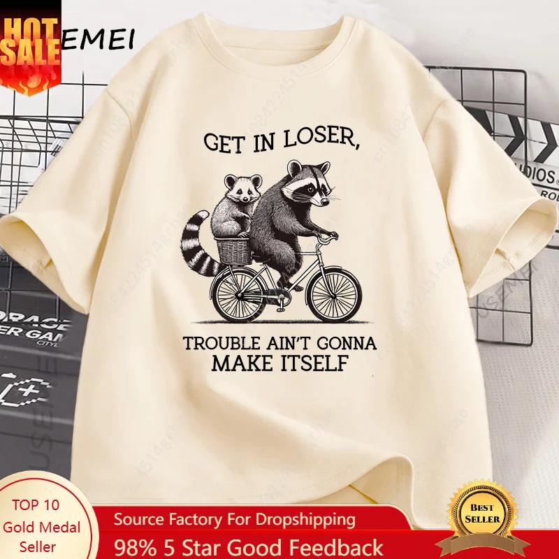 Get in Loser T Shirt Funny Rac - đánh giá và giá Yours Summer Clothing