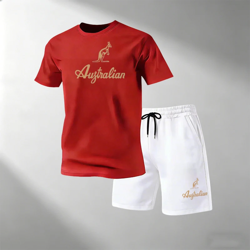 Men's Fitness T-Shirts Sets Br - đánh giá và giá Summer Gym Clothing