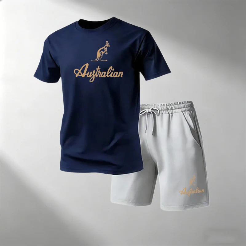 Men's Fitness T-Shirts Sets Br - đánh giá và giá Summer Gym Clothing