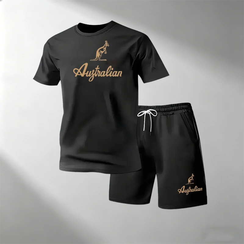 Men's Fitness T-Shirts Sets Br - đánh giá và giá Summer Gym Clothing