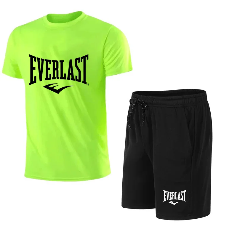 2026 Men's Summer T-Shirt+Shor - đánh giá và giá Summer Gym Clothing