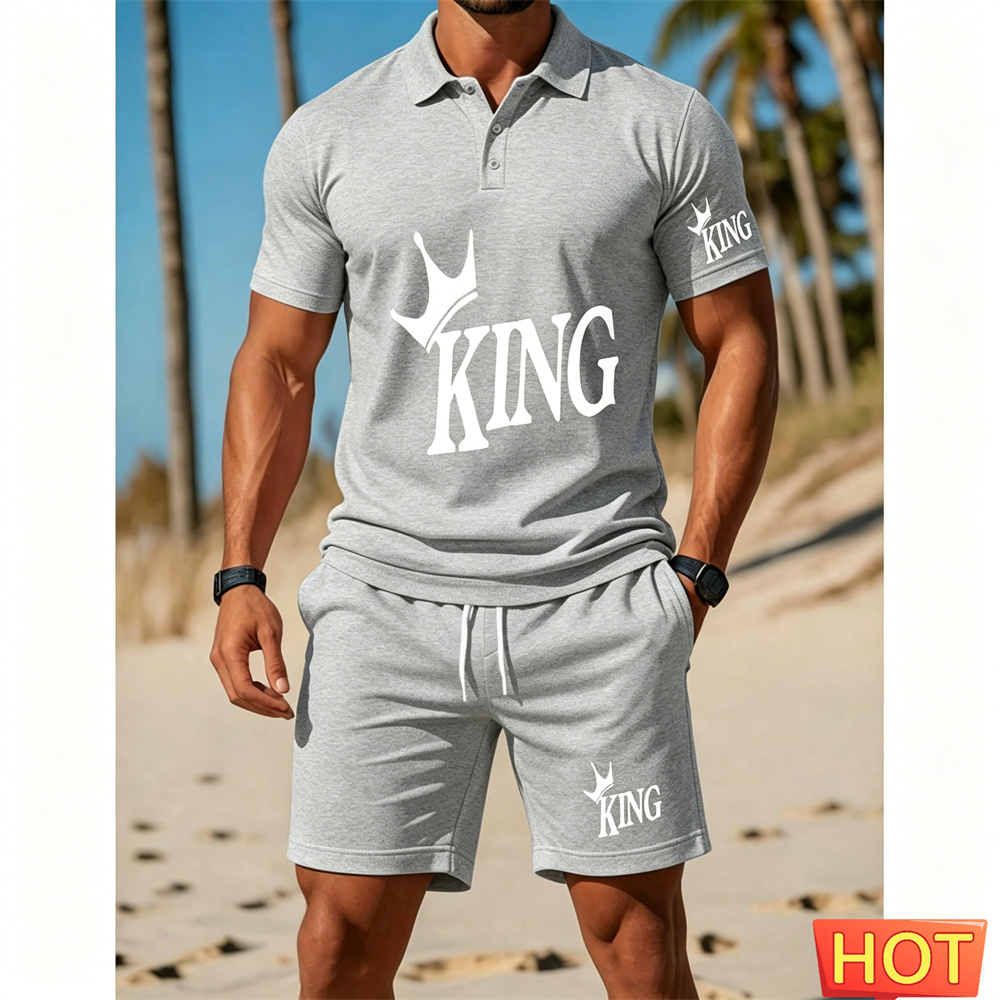 Men's short-sleeved suit set - - đánh giá và giá Summer Clothing Vacation