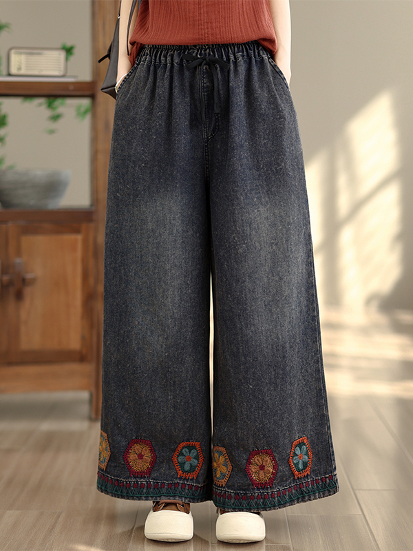 Retro Washed Embroidered Strai - đánh giá và giá Summer Clothing Label