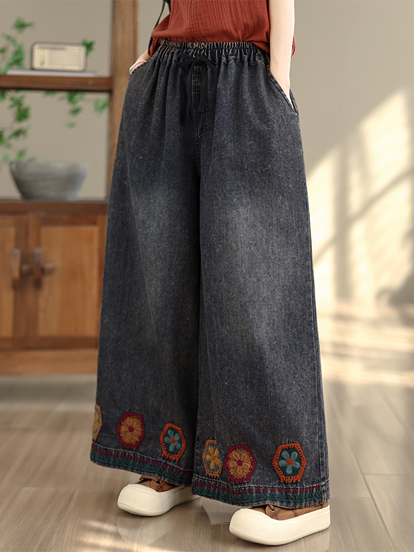 Retro Washed Embroidered Strai - đánh giá và giá Summer Clothing Label