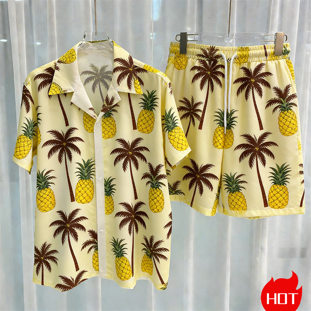 Summer Men's Shirt Sets Plants - đánh giá và giá Summer Clothing Vacation