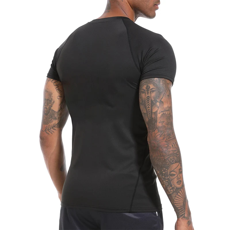 Men's Print Compression Shirts - đánh giá và giá Summer Gym Clothing