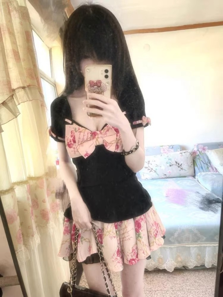 Women's Sweet Floral Print Two - đánh giá và giá Summer Clothing Accessories
