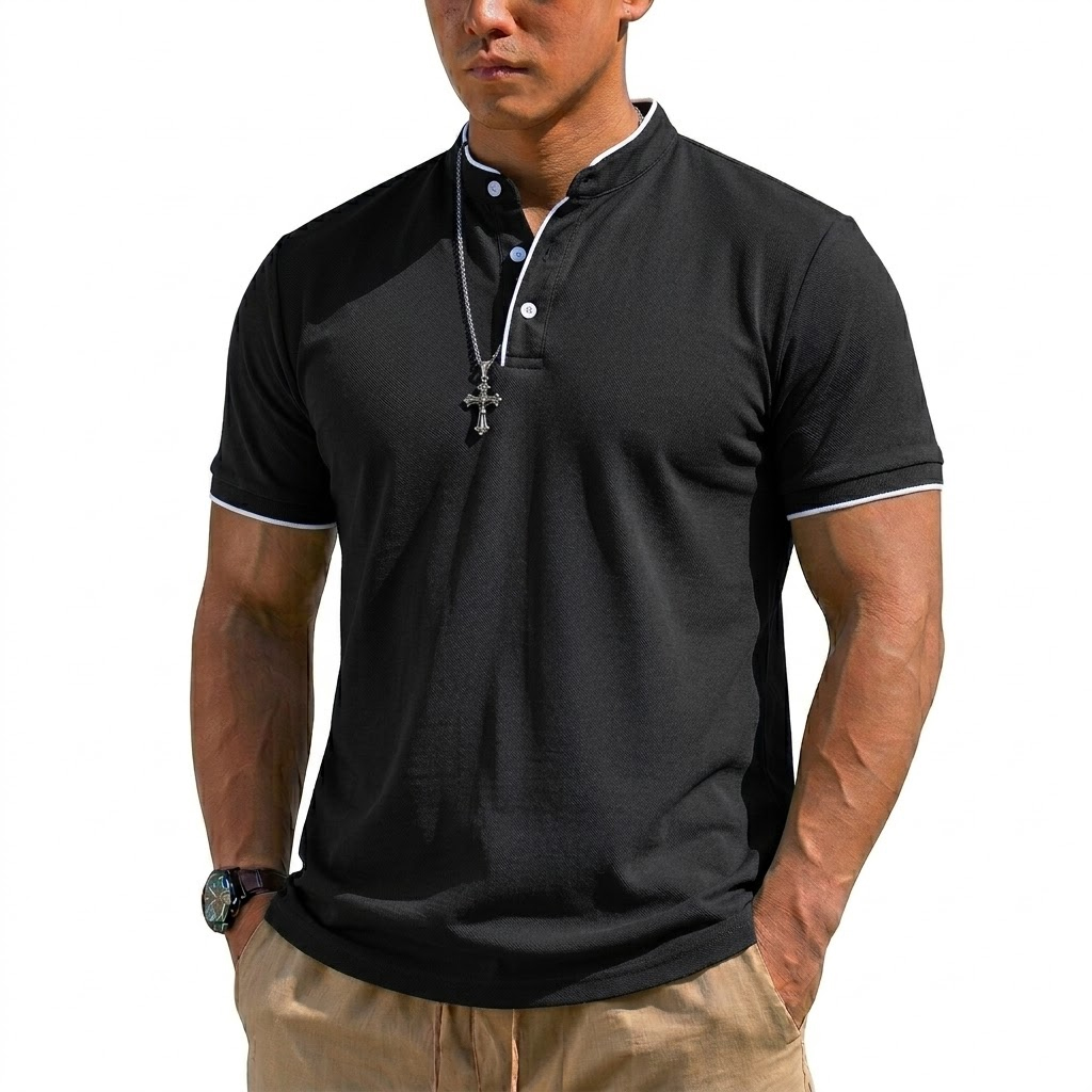 Summer Short Sleeve Henley Shi - đánh giá và giá Summer Gym Clothing