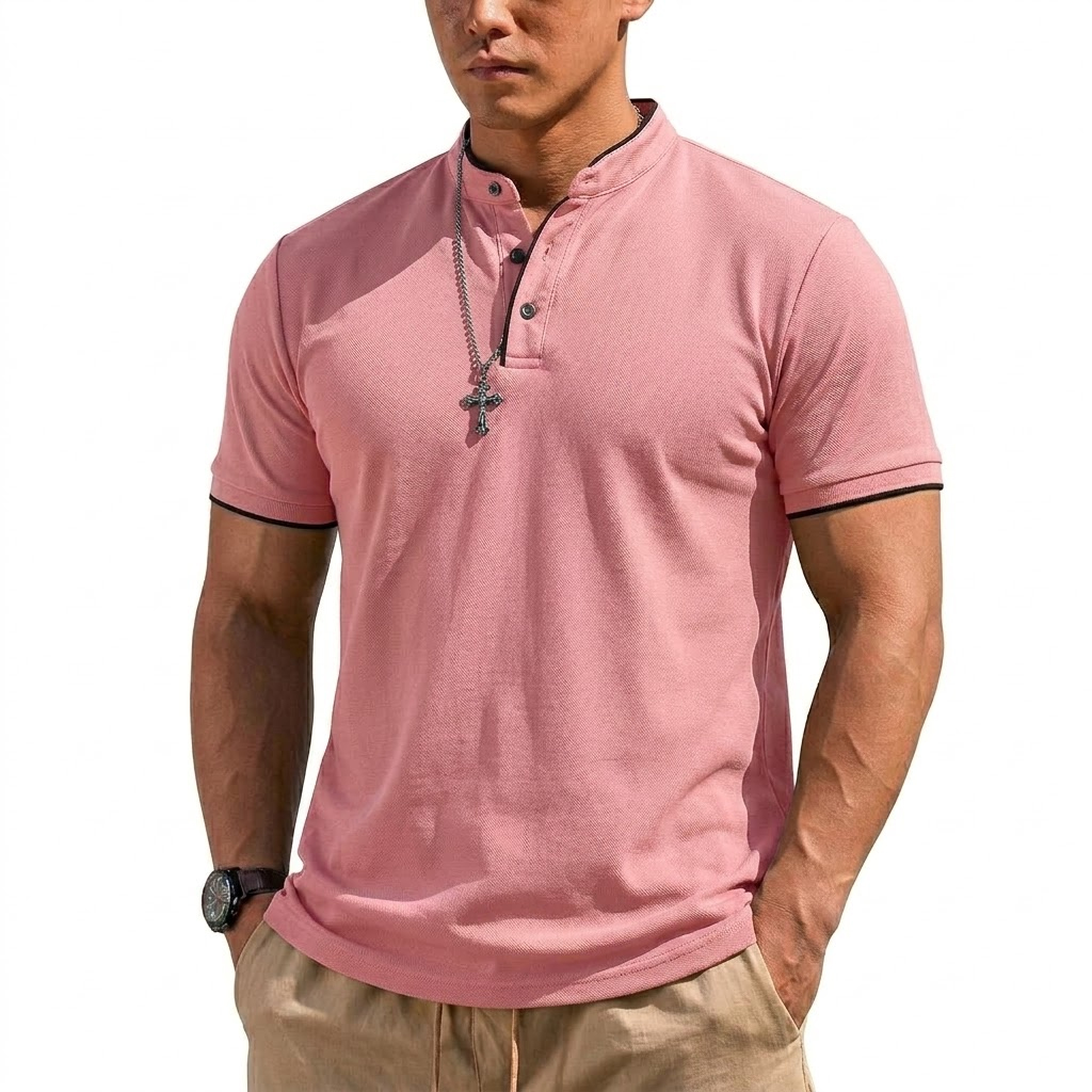 Summer Short Sleeve Henley Shi - đánh giá và giá Summer Gym Clothing