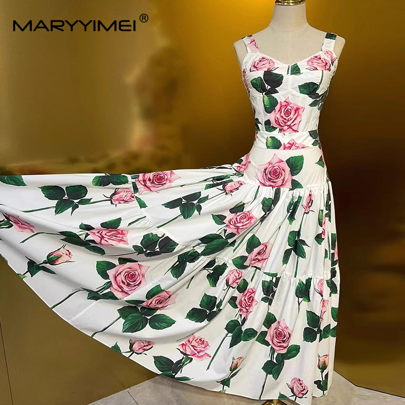 MARYYIMEI Floral-Print Pleated - đánh giá và giá Summer Clothing Accessories