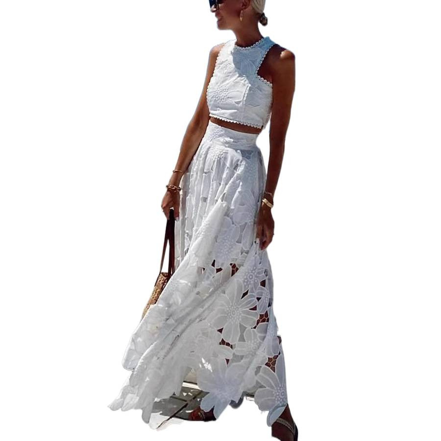 Women's White Floral Lace Embr - đánh giá và giá Summer Clothing Accessories