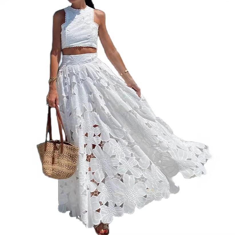 Women's White Floral Lace Embr - đánh giá và giá Summer Clothing Accessories